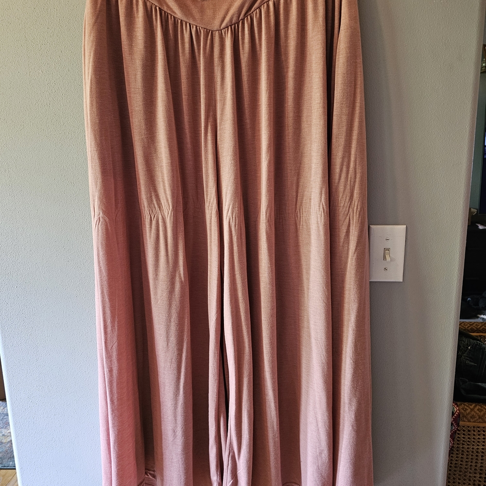 Cider S-Pink Wide Leg Pants - Picture 2 of 6